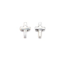925 Sterling Silver Cross Beads Size 7x10mm 5pcs per Bag