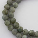 large hole labradorite matte round beads