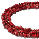 Red/ Purple Sea Sediment Jasper Chips Beads Size 6-8mm 15.5'' Strand