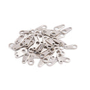 304 Stainless Steel Drop Blank Stamping Charm Tags 4x8mm 150 Pieces Per Bag