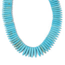 Blue Howlite Turquoise Spike Point Beads Size 5x20mm 5x25mm 5x50mm 15.5'' Str