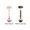 face massage roller rose quartz jade Tiger's eye lapis obsidian amethyst