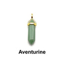 Pendulum Pendant Clear Quartz/Aventurine/Amethyst/Lapis/Tiger Eye Sold Per Piece