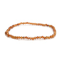 Natural Gemstone Faceted Round Beaded Elastic Bracelet 2mm 3mm 4mm 7.5'' Length