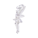 925 Sterling Silver Flower Angle Pendant Charm Size 8x18mm 3 Pcs Per Bag
