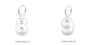 925 Sterling Silver Number Zero to Nine Pendant Charm Size 8x10mm 6 Pcs Per Bag