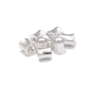 925 Sterling Silver Cylinder Beads Size 7x7mm 3pcs per Bag