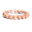 Red Web Jasper Smooth Round Elastic Bracelet 6mm 8mm 10mm 12mm 7.5'' Length