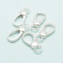925 Sterling Silver Big Lobster Clasp Size 9x20.5mm 2 Pcs Per Bag