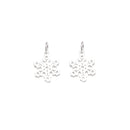 925 Sterling Silver Snow Flake Charm Pendant Size 13mm 6pcs per Bag