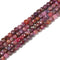 Genuine Ruby & Sapphire Faceted Cube Beads Size 4mm 15.5'' Strand