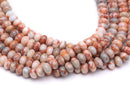 red web jasper smooth rondelle beads