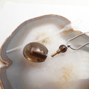 smoky quartz perfume oil bottle pendant necklace