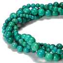 Green Blue Magnesite Turquoise Smooth Round Beads 4mm 6mm 8mm 10mm 15.5'' Strand