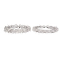 Clear Quartz Prism Cut Double Point Bracelet Beads Size 8mm 10mm 7.5'' Length