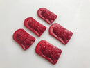 red bamboo coral hand carved old man pendant