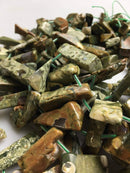 rainforest jasper rhyolite irregular Sticks Points beads