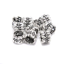925 Sterling Silver Large Hole Beads Size 5x6mm Sold 6Pcs Per Bag