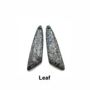 Dark Blue Sea Sediment Jasper Pyrite Inclusions Pendant Earrings Sold Per Pair