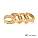 Four Sizes Hematite Band Ring Basic Ring Flat Ring 4 Pcs Per Bag Sale by Bag