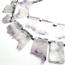 natural amethyst slice irregular beads