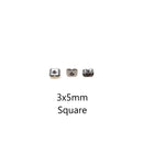 304 Stainless Steel Earring Earnut Backs Size 3x5mm 3x6mm 400 Pieces Per Bag