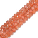 Natural Sunstone Lepidocrocite Faceted Round Beads 2.5mm 4mm 5mm 15.5" Strand