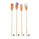 Copper Gold Electroplated Gemstone Top Hairpin Approx 160mm Long Sold by Piece