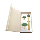 3 in 1 Green Aventurine Face Massage Roller Detachable Piece Kit