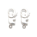 925 Sterling Silver Elephant Shape Clasp Size 10x20mm 2Pcs Per Bag