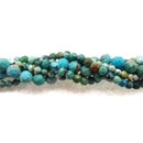 Natural Turquoise Faceted Round Beads 2mm 3mm 4mm 15.5" Strand