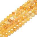 Natural Yellow Opal Faceted Round Beads Size 4mm 6mm 15.5'' Strand