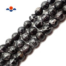 Black Sea Sediment Jasper Smooth Round Beads 4mm 6mm 8mm 10mm 15.5" Strand