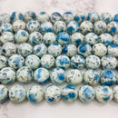 natural k smooth round beads