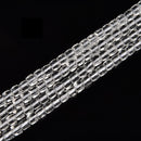 Clear Quartz Faceted Cube Beads Size 4-5mm 15.5" Strand