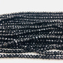 natural spinel faceted rondelle beads