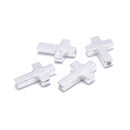 925 Sterling Silver Cross Beads Size 10x14mm 2 Pcs Per Bag
