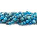 Natural Apatite Faceted Round Beads 5mm 6mm 7mm 8mm 9mm 10mm 15.5" Strand