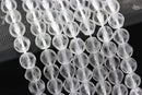 clear crystal glass faceted round beads