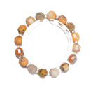 Crazy Lace Agate Prism Cut Double Point Bracelet Beads Size 8mm 10mm 7.5''Length