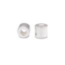 925 Sterling Silver Cylinder Beads Size 5.5x5.5mm 4pcs per Bag