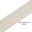 Red/Black/Green/White Glass Crystal Smooth Rondelle Beads 5x8mm 15.5'' Strand