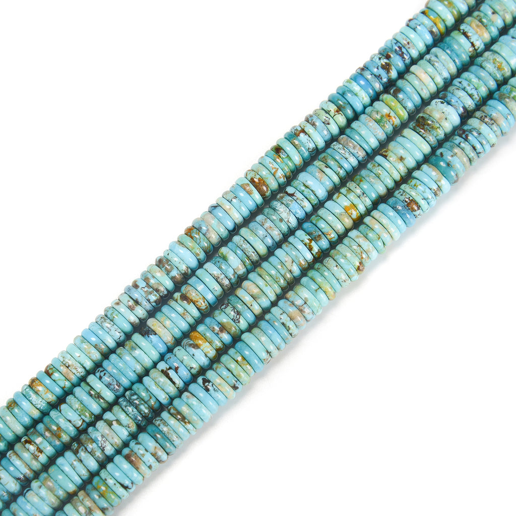 Natural Light Blue Turquoise Heishi Disc Beads Size 7mm 8mm 9mm