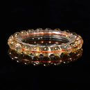 Natural Citrine Smooth Round Beads Bracelet Size 8mm 10mm 7.5'' Length