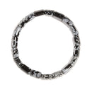 Snowflake Obsidian Double Drill Bracelet Size Approx 11x15mm Length 7.5"