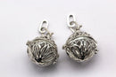 silver metal oil diffuser pendant round