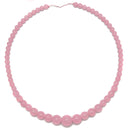 Dyed Jade Graduated Smooth Round Beads 6-14mm Length 18'' Strand