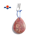 strawberry quartz pendant teardrop or irregular shape