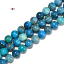 Natural Blue Opal Smooth Round Beads Size 6mm 8mm 10mm 15.5'' Strand