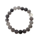 cloudy quartz bracelet smooth round